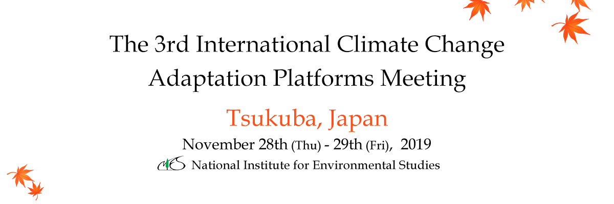 The 3rd International Climate Change Adaptation Platforms Meeting