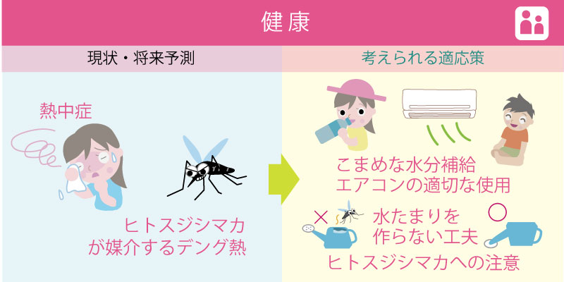 健康分野の影響と適応策