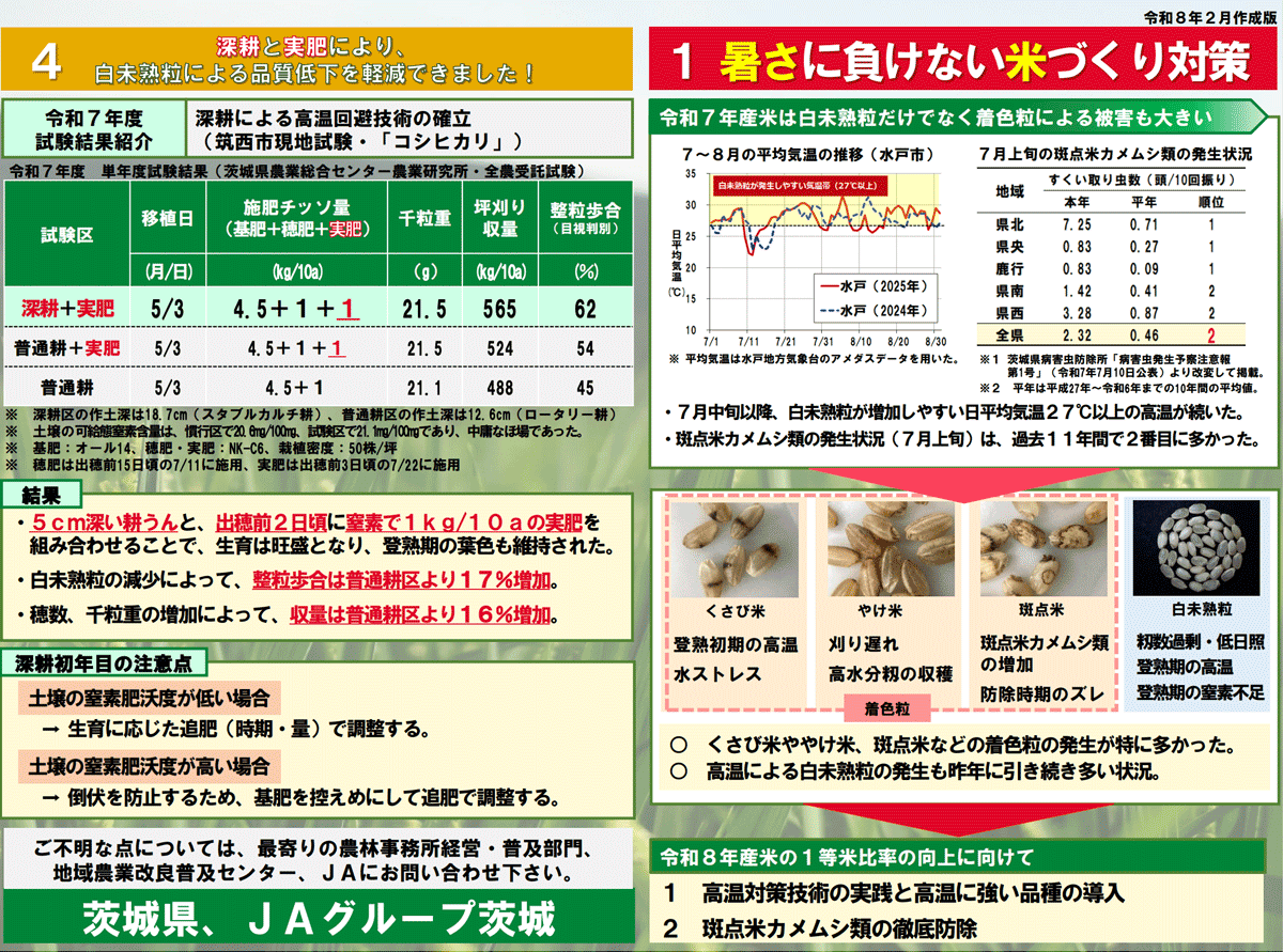 暑さに負けない米づくり対策