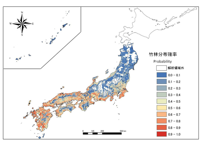 既存環境情報を活用した日本全域の竹林分布推定のページへ移動