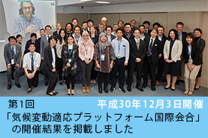 第一回適応プラットフォーム国際会議の写真