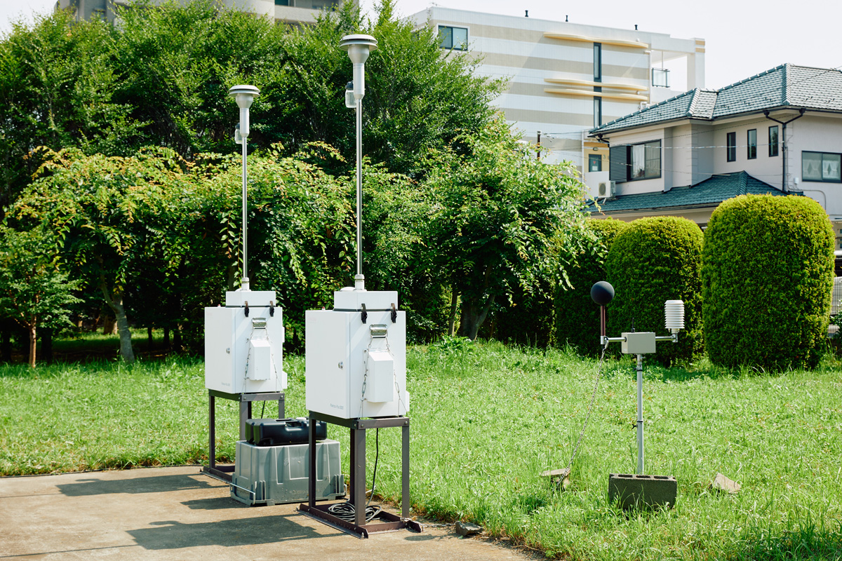 適応センターの敷地内でも暑さ指数を計測の写真