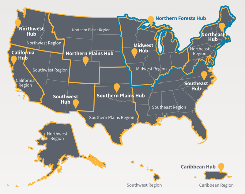 国内の気候ハブ設置箇所