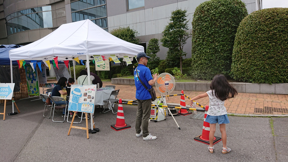 ミストテントを貸し出したイベントの様子