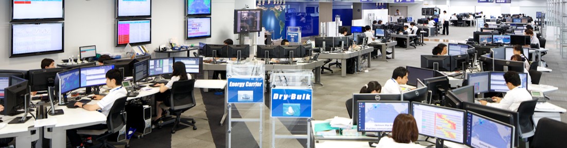 ウェザーニューズオフィスの様子