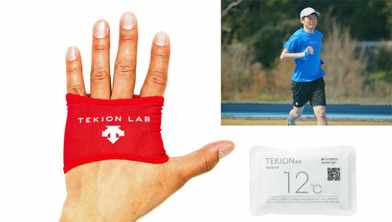 TEKION cooling glove, Core Cooler released by DESCENTE JAPAN LTD.