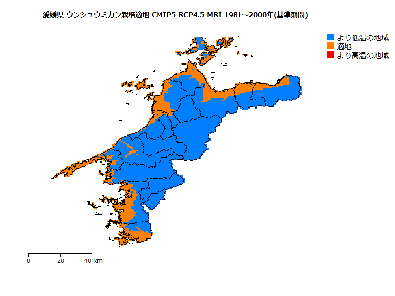 RCP4.5 地図