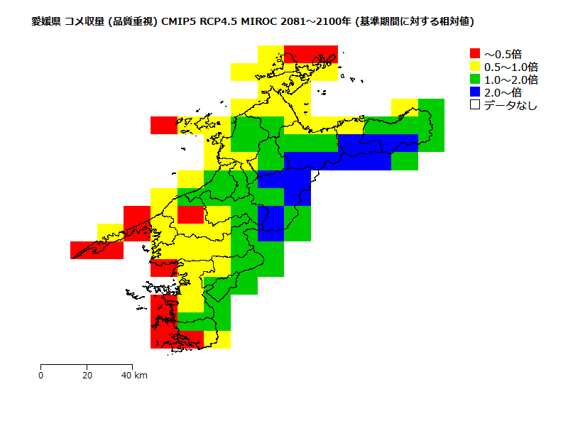 RCP4.5 地図