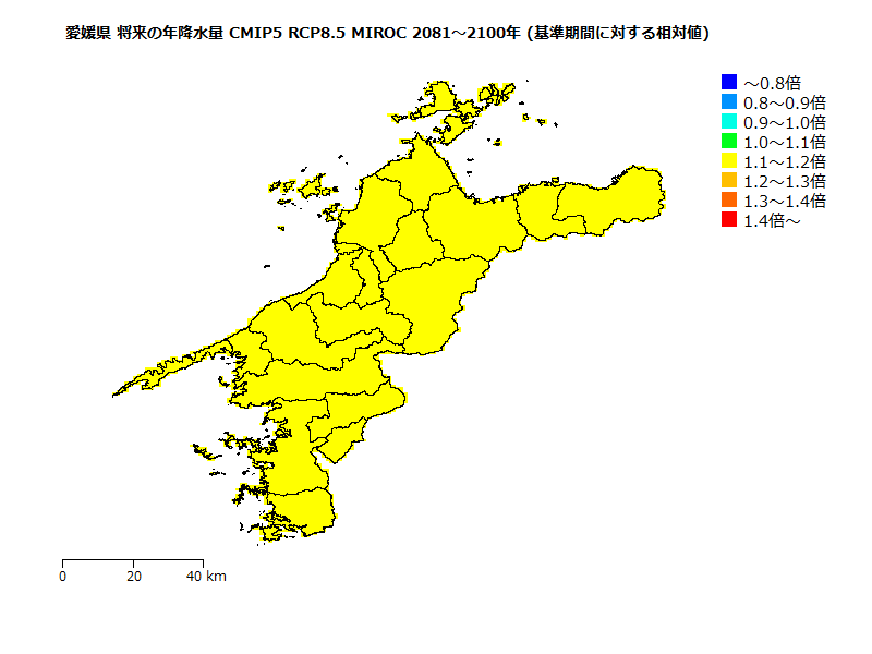 RCP8.5 地図