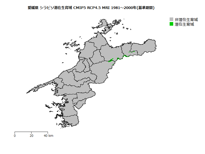 RCP4.5 地図