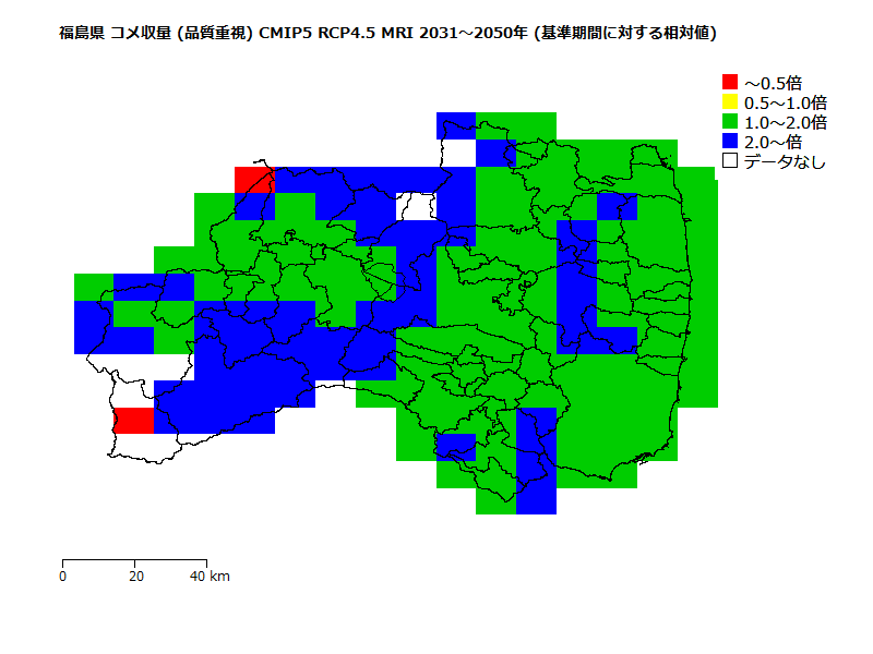 RCP4.5 地図