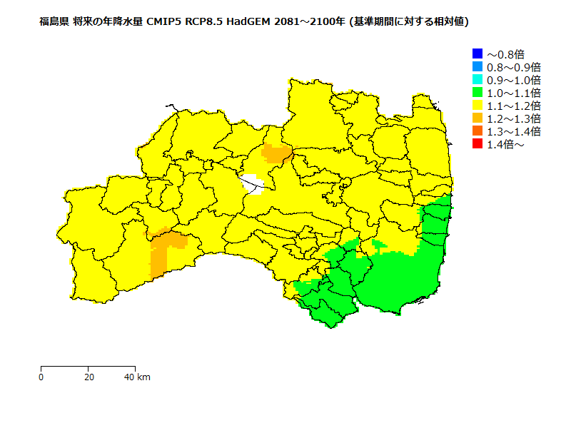 RCP8.5 地図