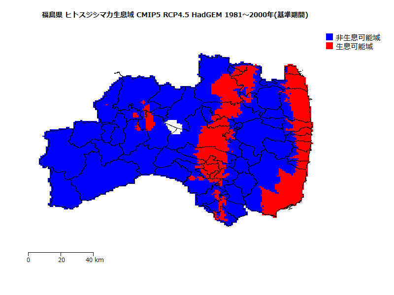 RCP4.5 地図