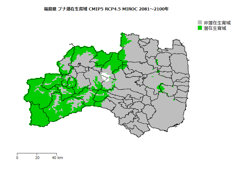 RCP4.5 地図