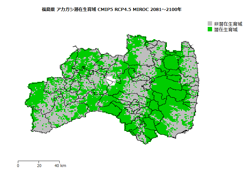 RCP4.5 地図