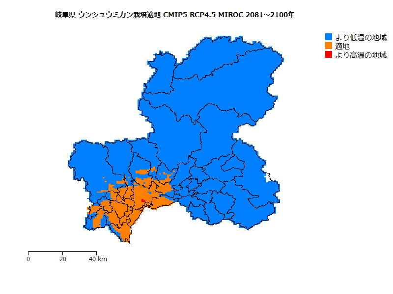 RCP4.5 地図