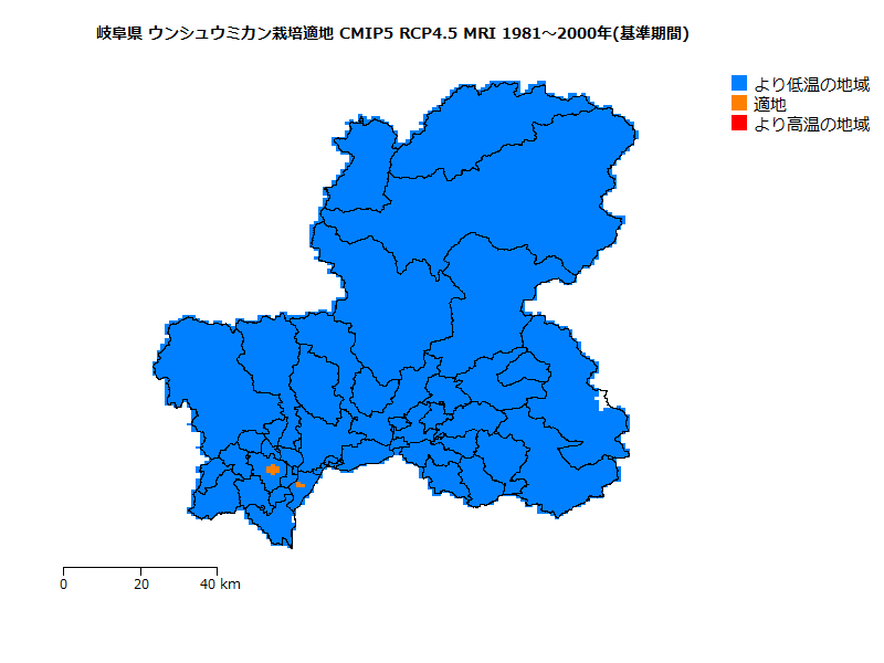 RCP4.5 地図