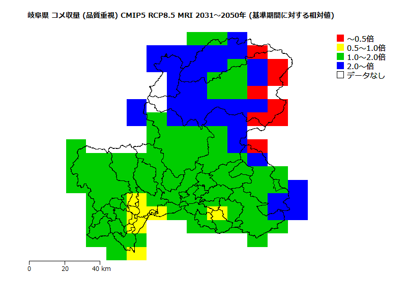 RCP8.5 地図