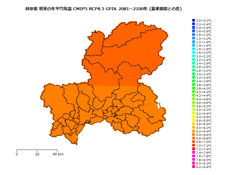 RCP8.5 地図