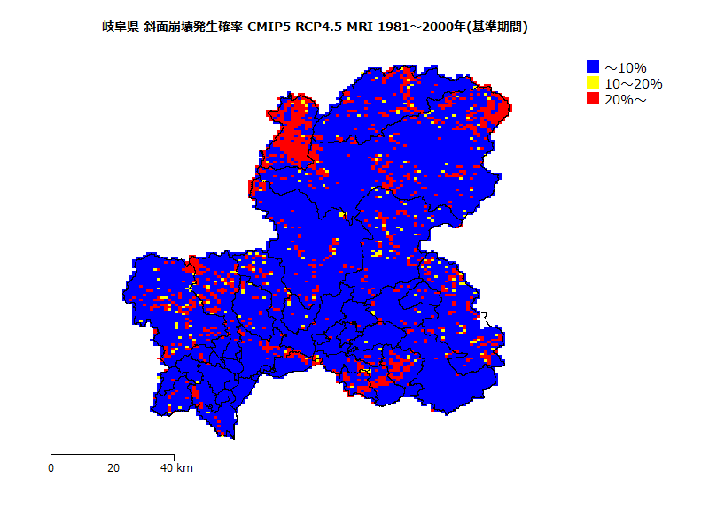 RCP4.5 地図