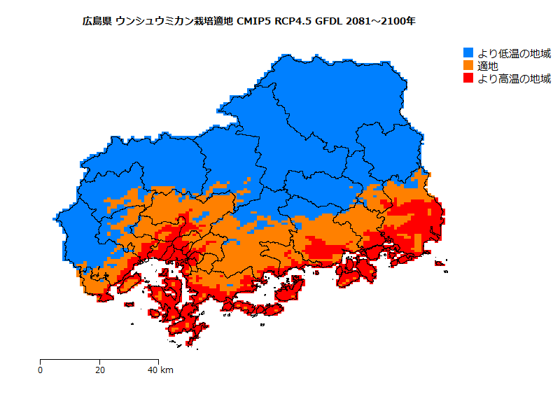 RCP4.5 地図