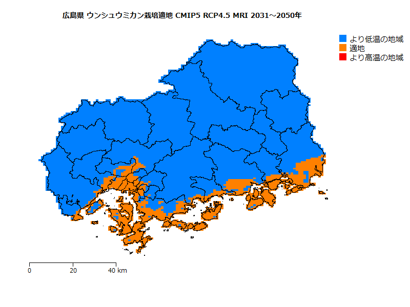 RCP4.5 地図