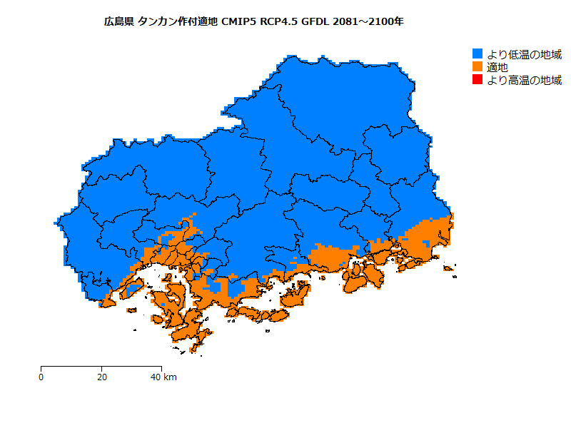 RCP4.5 地図
