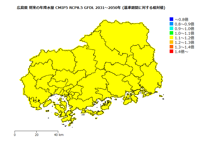 RCP8.5 地図