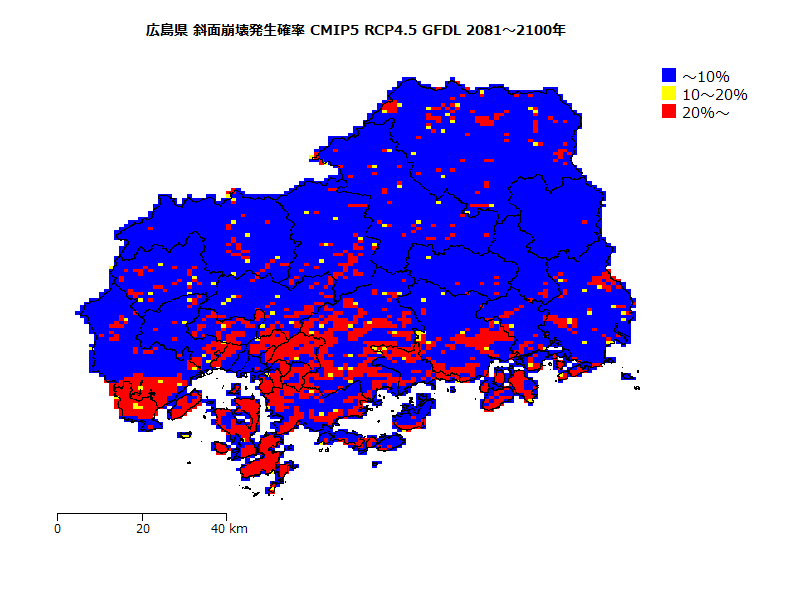 RCP4.5 地図