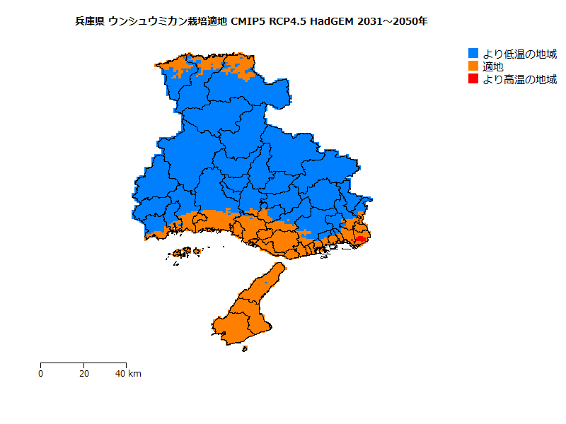 RCP4.5 地図