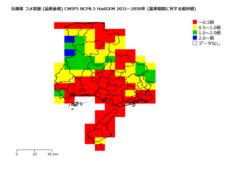 RCP8.5 地図