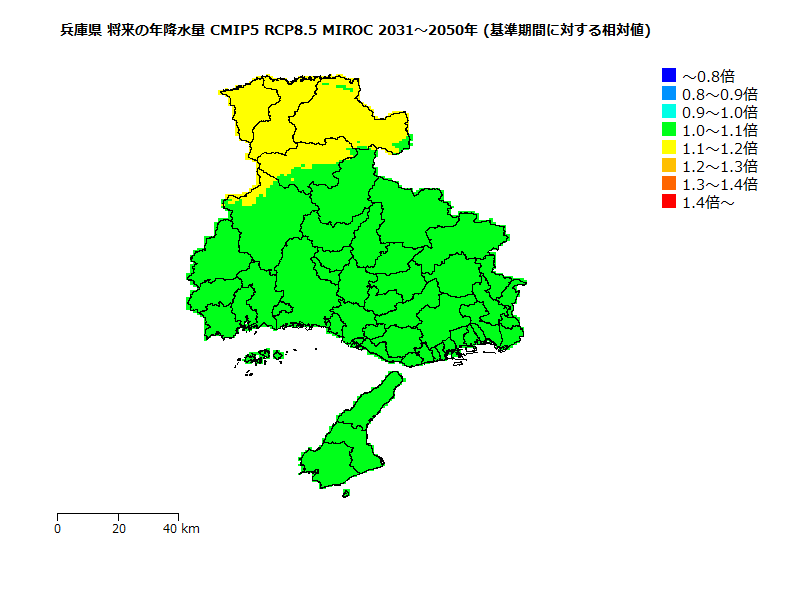 RCP8.5 地図