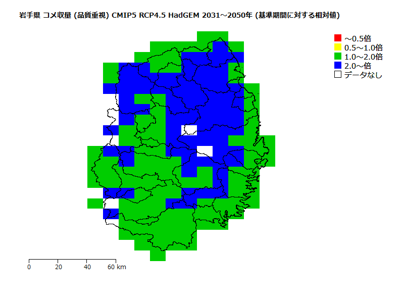 RCP4.5 地図