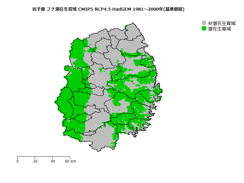 RCP4.5 地図