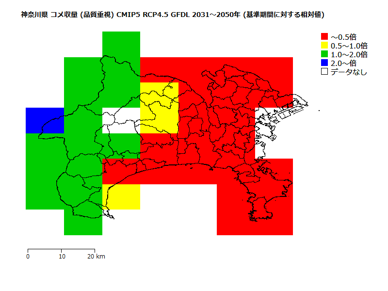 RCP4.5 地図
