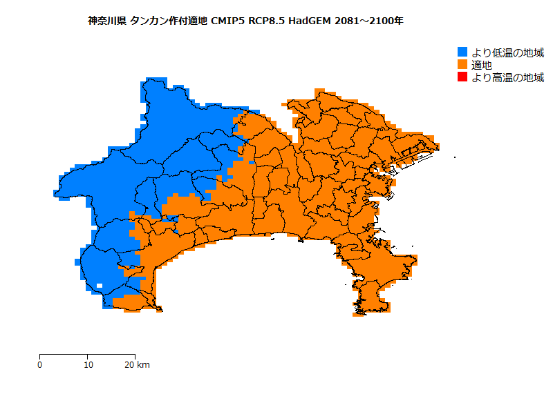 RCP8.5 地図