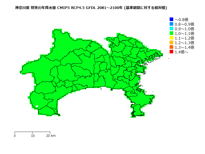 RCP4.5 地図