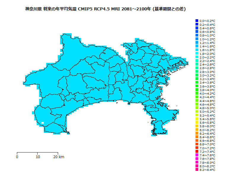 RCP4.5 地図