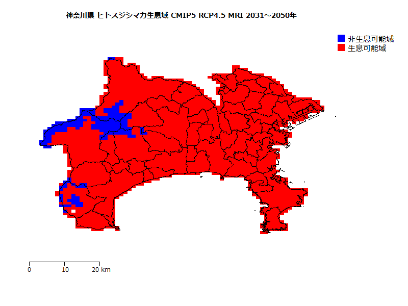 RCP4.5 地図