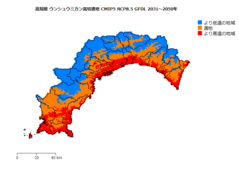 RCP8.5 地図