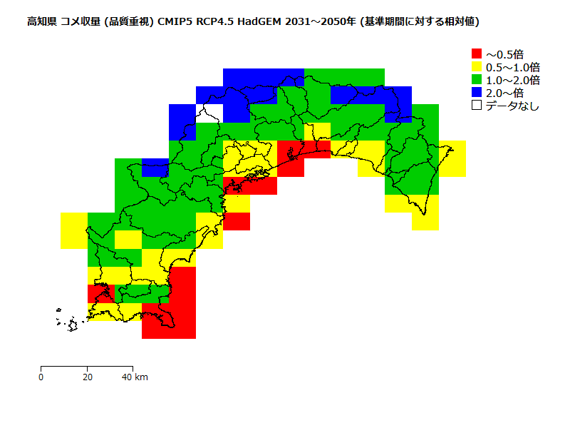 RCP4.5 地図