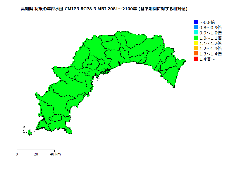 RCP8.5 地図