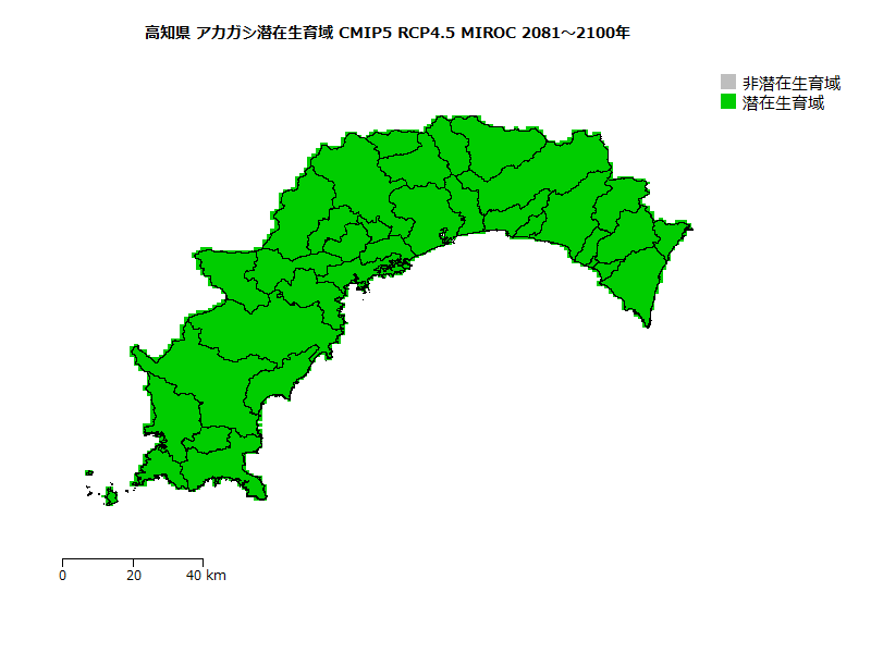 RCP4.5 地図