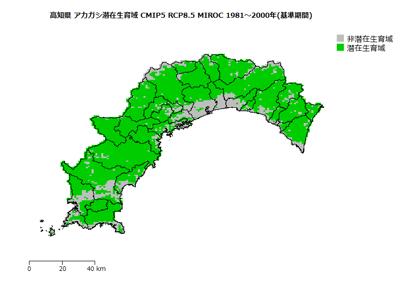 RCP8.5 地図
