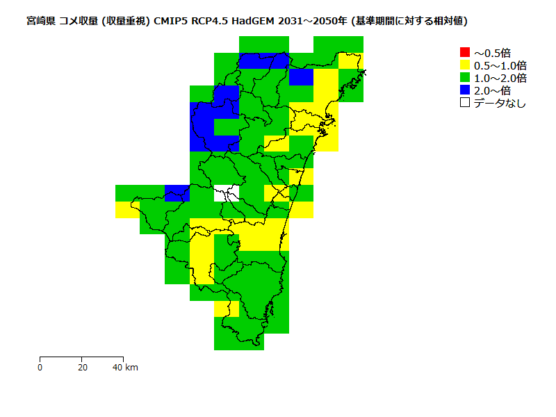 RCP4.5 地図