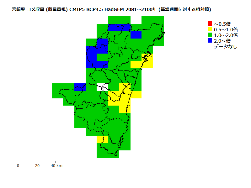 RCP4.5 地図