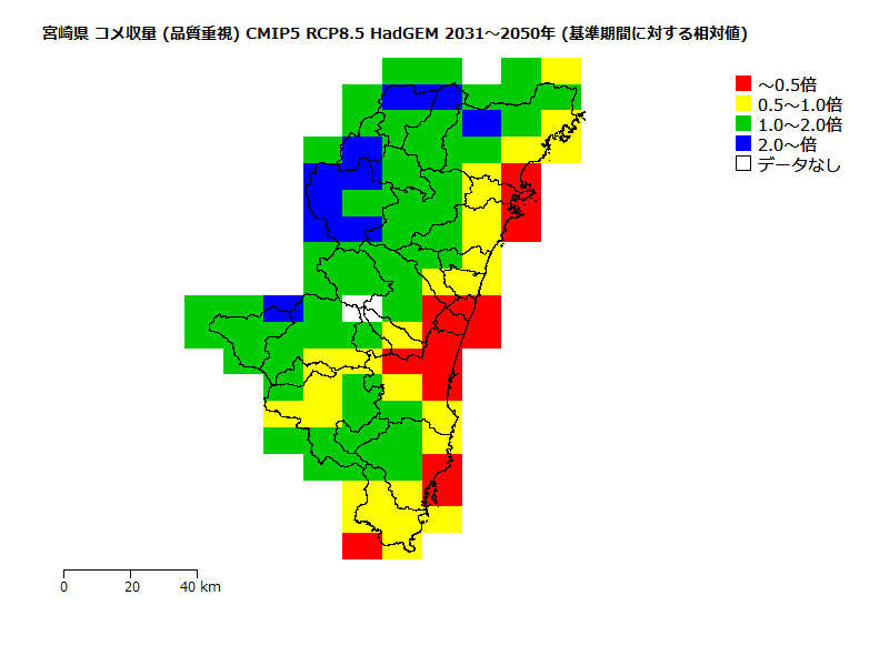RCP8.5 地図
