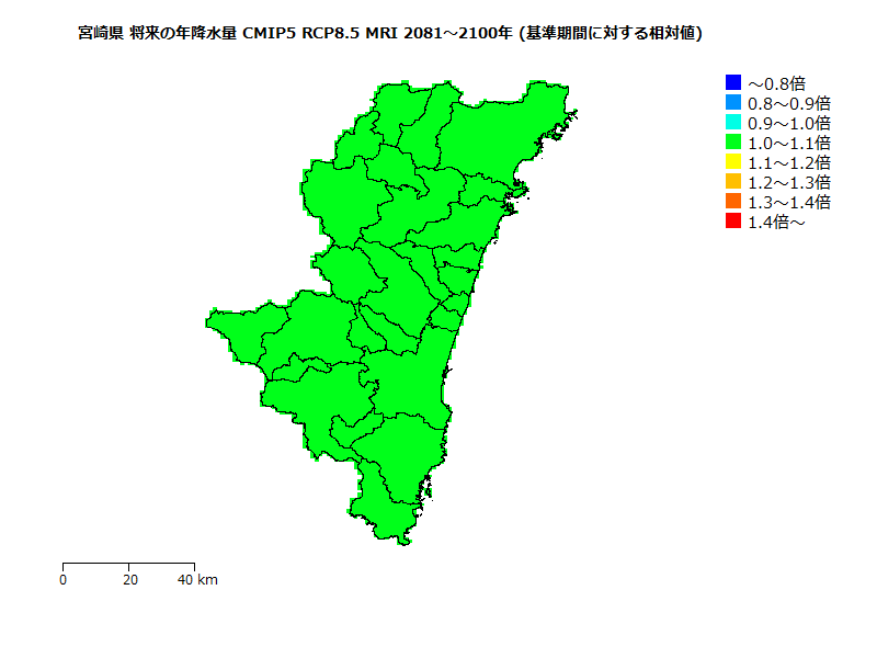RCP8.5 地図