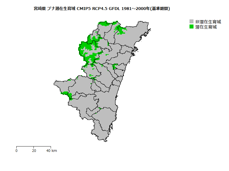 RCP4.5 地図