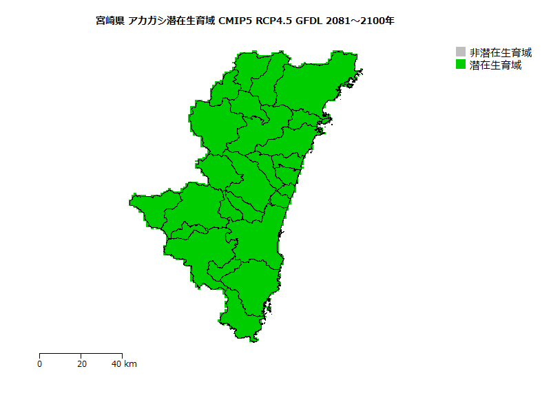 RCP4.5 地図